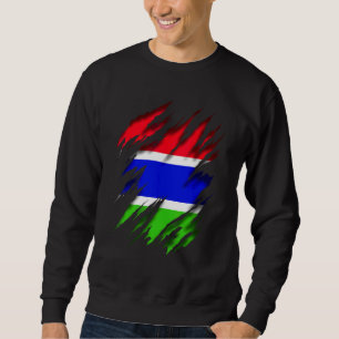 Sweatshirt Drapeau Gambie