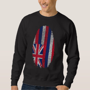 Sweatshirt Drapeau Hawaii Empreinte C'Est Dans Mon Adn Pour H