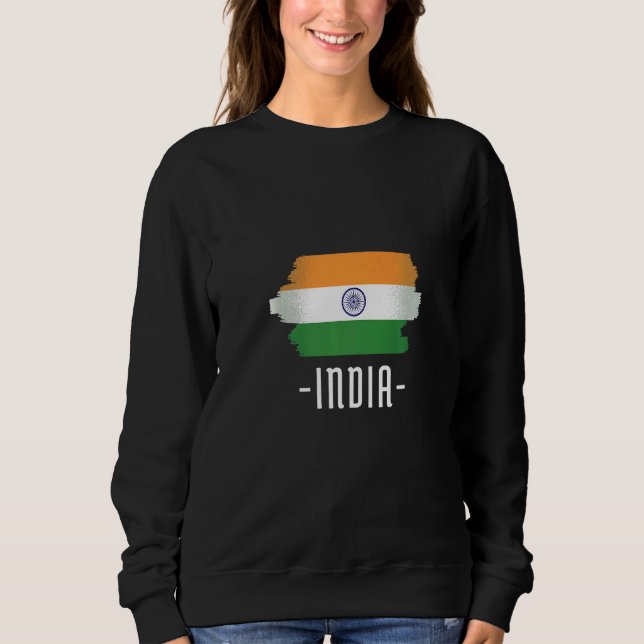 Sweatshirt Drapeau indien (Devant)