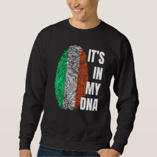 Sweatshirt Drapeau irlandais empreintes digitales Irlande