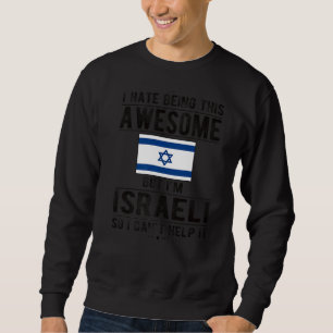 Sweatshirt Drapeau israélien incroyable Racines israéliennes
