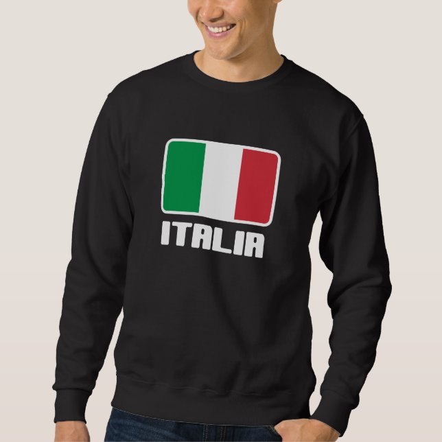 Sweatshirt Drapeau Italia (Devant)