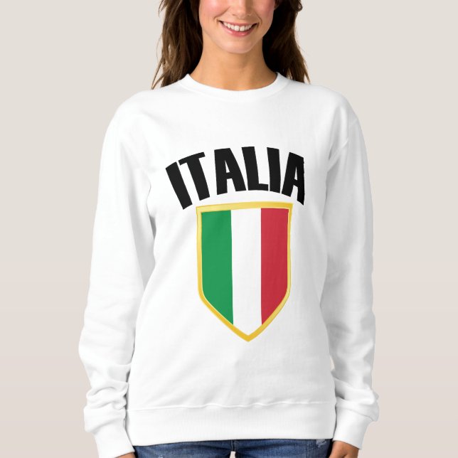 Sweatshirt Drapeau Italia Crest Italie (Devant)