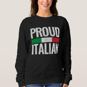 Sweatshirt Drapeau Italie Vintage Italie Fière