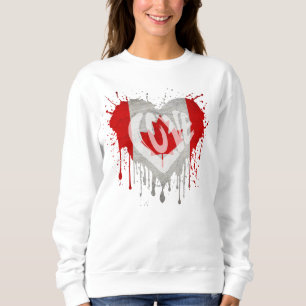 Sweatshirt Drapeau J'aime Canada