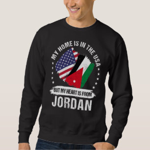 Sweatshirt Drapeau Jourdain Patriot Américain Jordanien Ro