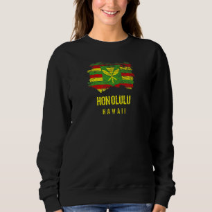 Sweatshirt Drapeau Kanaka Maoli Drapeau autochtone hawaïen Ho