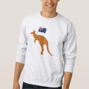 Sweatshirt drapeau kangourou australien cendres