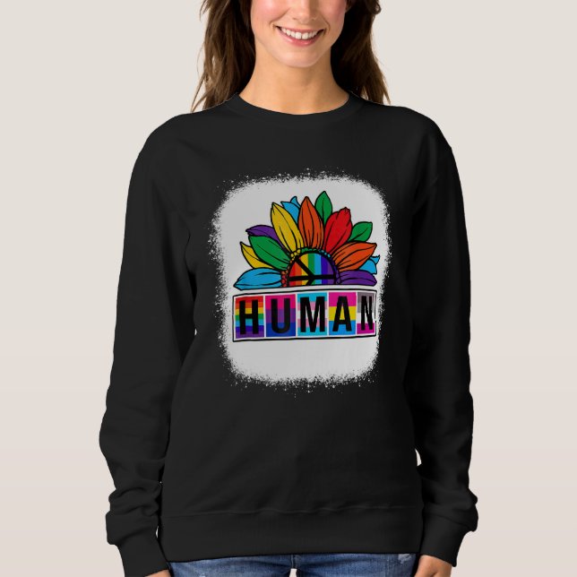 Sweatshirt Drapeau Lgbt Arc-en-ciel Mois Gay pride Lesbien Su (Devant)