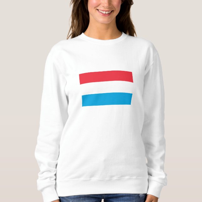 Sweatshirt Drapeau Luxembourg (Devant)