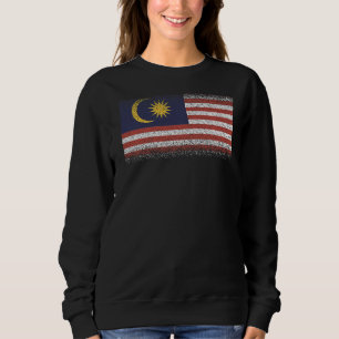 Sweatshirt Drapeau national de Malaisie souvenir pour les fem