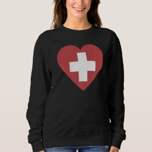 Sweatshirt Drapeau national de Suisse souvenir pour hommes