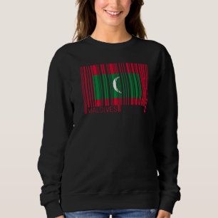 Sweatshirt Drapeau national des Maldives souvenir pour les fe