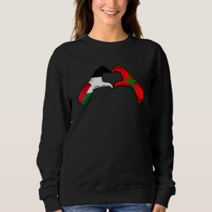 Sweatshirt Drapeau Palestine Maroc Écouter palestinien maro