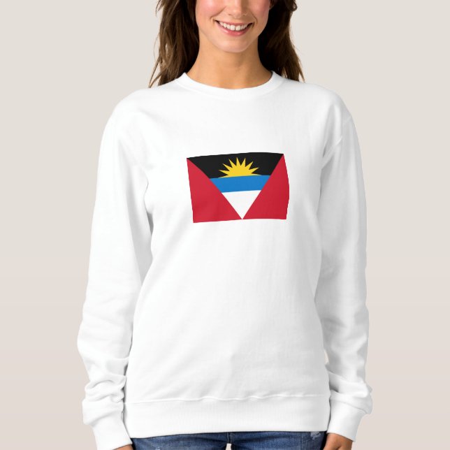 Sweatshirt Drapeau patriotique d'Antigua-et-Barbuda (Devant)