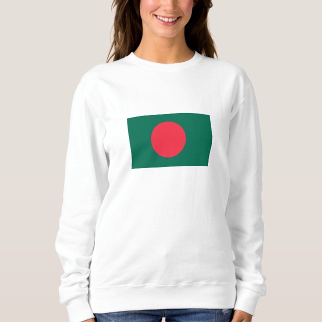 Sweatshirt Drapeau patriotique du Bangladesh (Devant)