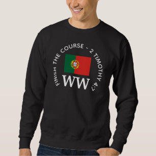 Sweatshirt Drapeau PORTUGAL Monogramme PERSONNALISÉ Golf