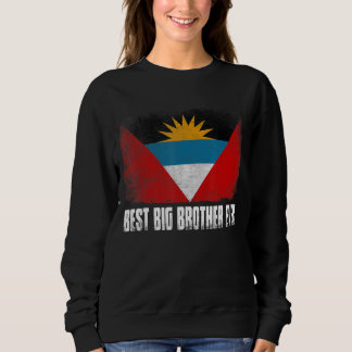 Sweatshirt Drapeau Rétro Antigua Et Barbuda Meilleur Big Brot