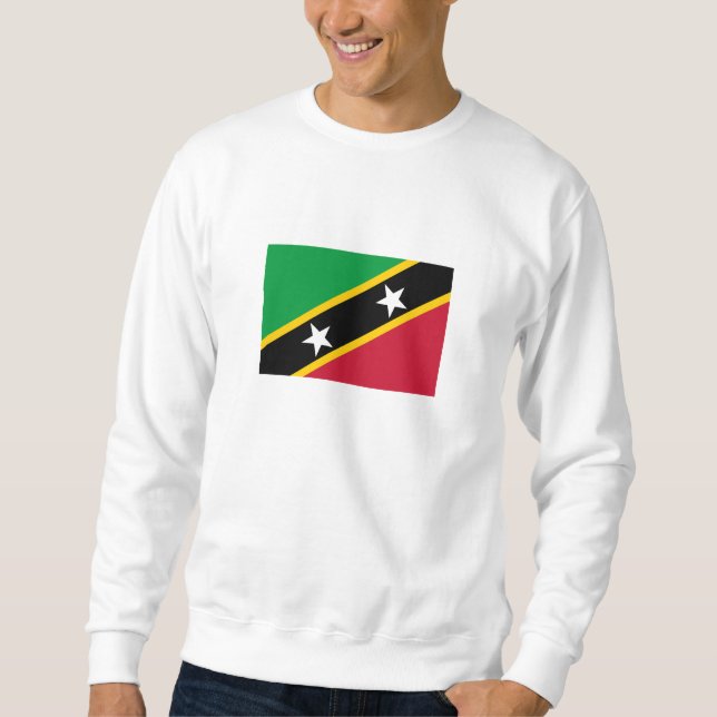 Sweatshirt Drapeau Saint-Kitts-et-Nevis (Devant)