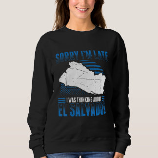 Sweatshirt Drapeau salvadorien Mens El Salvador Salvadorien