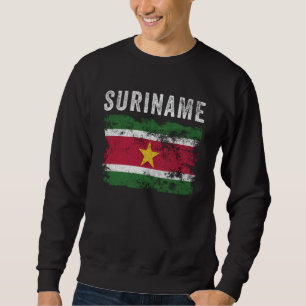 Sweatshirt Drapeau Surinam désorganisé Drapeau Surinamais