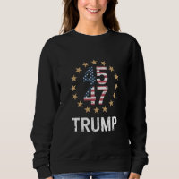 Drapeau Trump 2024 Reprenez l'Amérique Trump 45 47