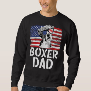 Sweatshirt Drapeau Vintage Américain Drapeau Drapeau Papa Chi