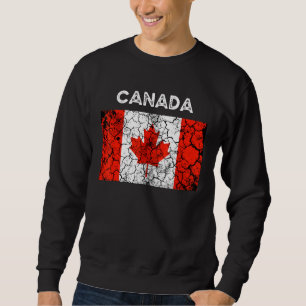 Sweatshirt Drapeau vintage Canada Maple Leaf Hommes Femmes