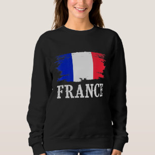 Sweatshirt Drapeau vintage France J'aime France
