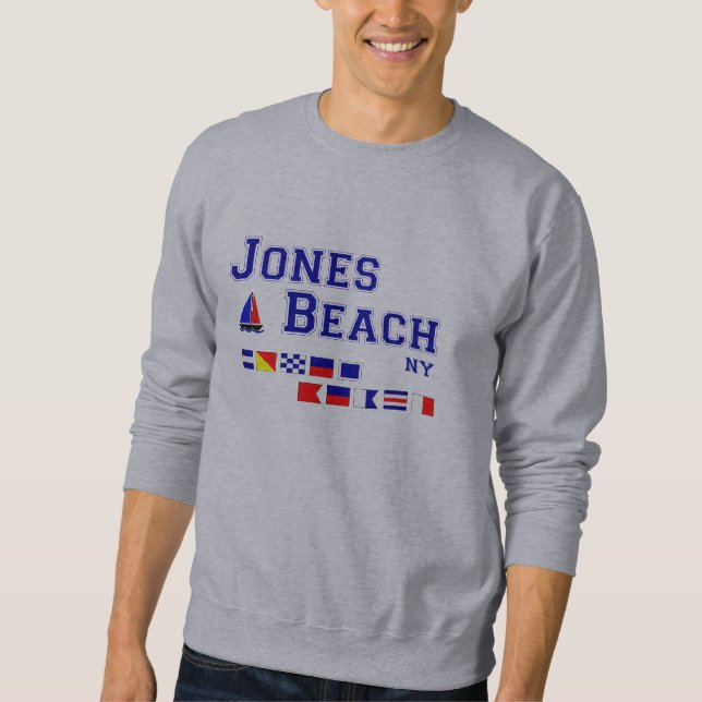 Sweatshirt Drapeaux de signal de la plage NY de Jones (Devant)