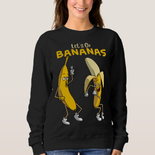 Sweatshirt Drôle Allons-y Bananes Cadeaux Enfants Garçons Fil