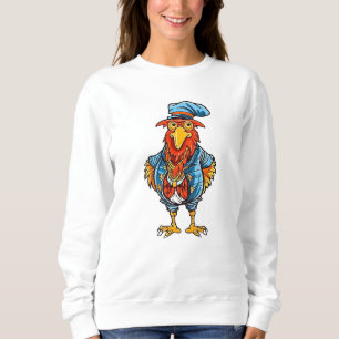 Sweatshirt Drôle Bossy Cartoon Rooster
