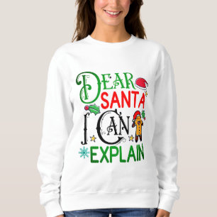 Sweatshirt Drôle cadeau de Noël avec un design joyeux