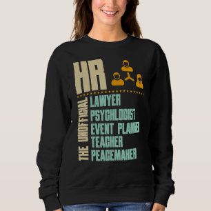 Sweatshirt Drôle cadeau pour la personne HR   HR Manager Id