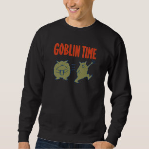 Sweatshirt Drôle de lutin temps Champignon fantaisiste