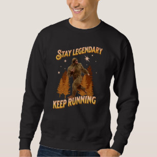 Sweatshirt Drôle de motivation de course de Bigfoot