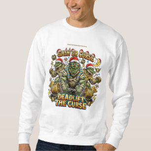 Sweatshirt Drôle de Pharaon Égyptien Crocodile Momie Noël G