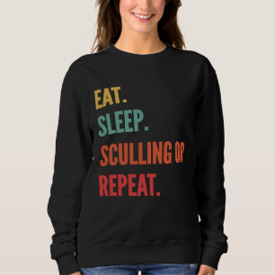Sweatshirt Drôle De Sculling Ou D'Aviron Cadeau Mange Scullin