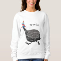 Drôle dessin animé d'oiseau de Guineafowl
