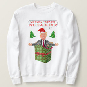 Sweatshirt Drôle Donald Trump, un triste Noël à la mode