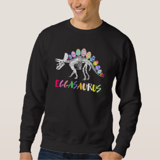 Sweatshirt Drôle Eggasaurus Stegosaurus Egg Dinosaure Happy E