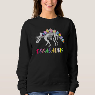Sweatshirt Drôle Eggasaurus Stegosaurus Egg Dinosaure Happy E
