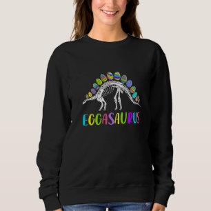 Sweatshirt Drôle Eggasaurus Stegosaurus Egg Dinosaure Happy E
