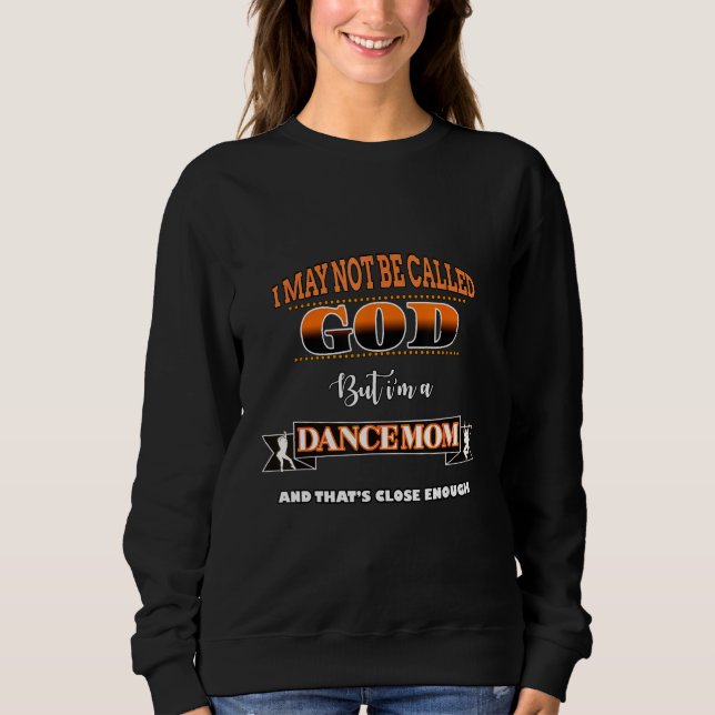 Sweatshirt Drôle équipe de danse, citation de danseuse, Pas D (Devant)