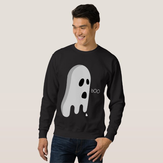 Sweatshirt Drôle fantôme, costume de coeur cassé hallween (Devant entier)