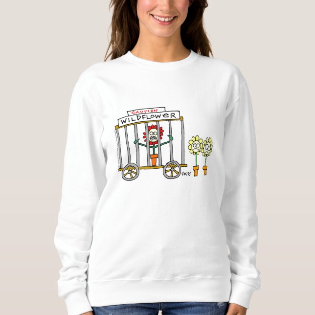 Sweatshirt Drôle Gardener Wildlower Dessin Dessin Tee (Devant)