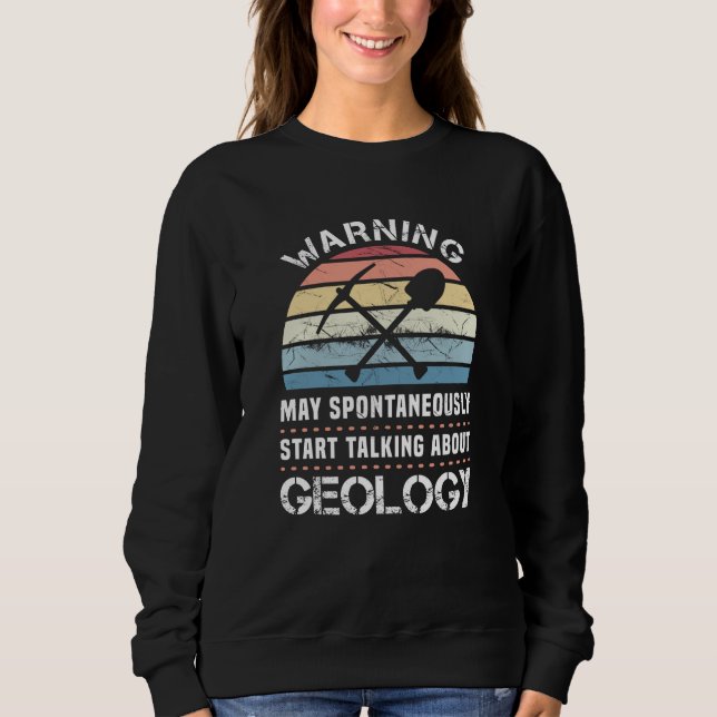 Sweatshirt Drôle Géologie Sunset Cadeau pour géologue (Devant)