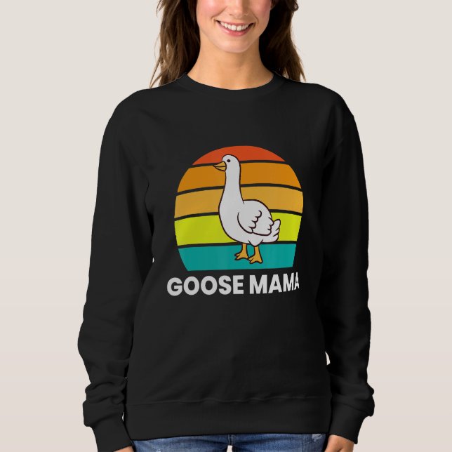 Sweatshirt Drôle Goose Mama (Devant)