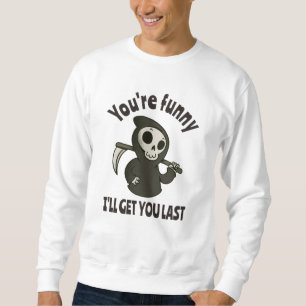 Sweatshirt Drôle Grim Reaper Squelette Halloween Costume