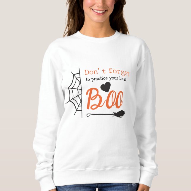 Sweatshirt Drôle Halloween enseignante femmes mère garçon (Devant)